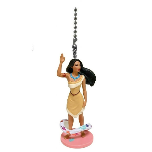Spiral Princess Pocahontas Fan Lamp Light Pull Chain Figurine Pvc Figure New 3