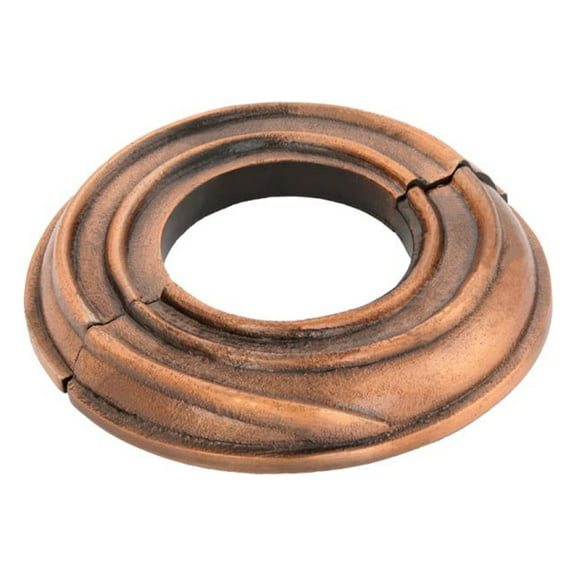 Spiral Radiator Flange Antique Copper Oil Rubbed 1-1/2" (IPS) pipe flange: 1-7/8" inside diameter; 3-7/8" outside diameter