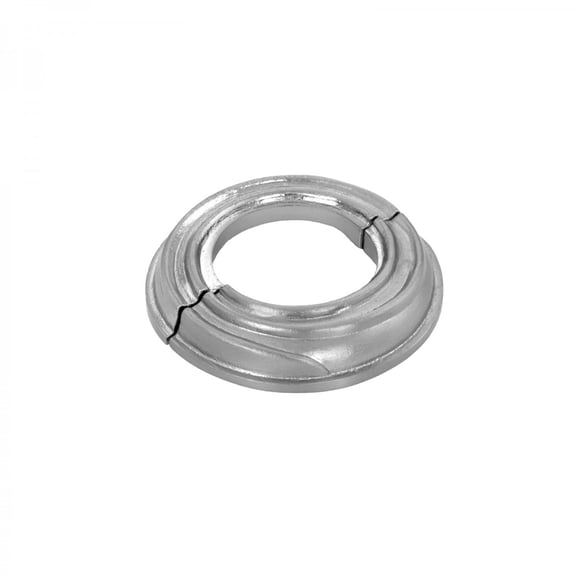 Spiral Radiator Flange Satin Finish 1-1/4" (IPS) pipe flange: 1-3/4" inside diameter; 3-1/8" outside diameter