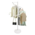 thumbnail image 1 of Shangmakel Spiral Rotating Garment Rack Floor-Standing Display Clothes Shelf Adj White, 1 of 10