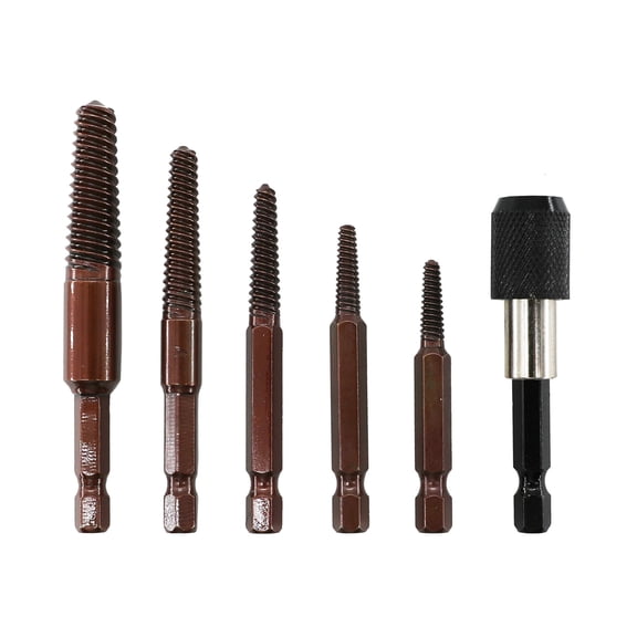 Spiral Screw Extractor Set - Bolt Extractor - Cast Steel Broken Bolt Remover - Damaged Screw Removal Tool