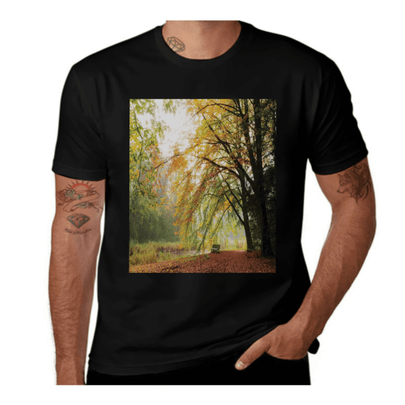 Spiral Seashells-Blue and White-White-Blue- Casual Streetwea Everyday Tshirt Comfortable Wear tee shirt