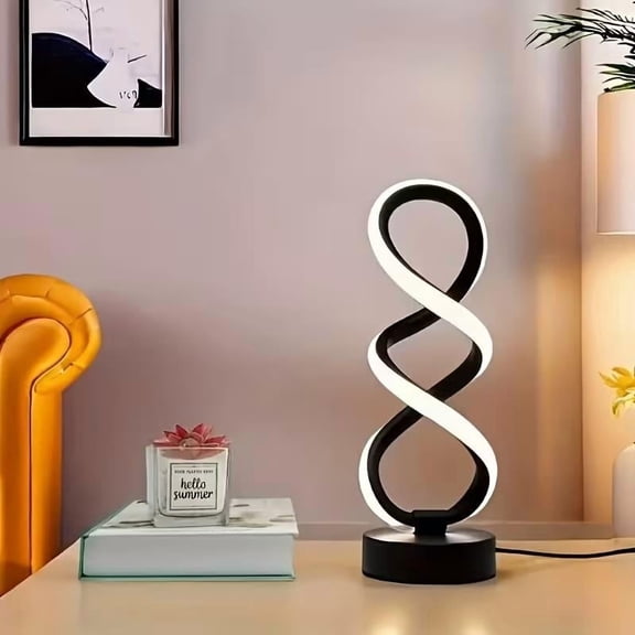Spiral Shell LED Desk Lamp - USB Dimmable Table Light for Home & Office