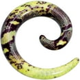 thumbnail image 1 of Spiral Snake Skin 4g (5mm) Tapers / Hangers Acrylic 2 Pieces (1 Pair) (B/1/2/44), 1 of 2