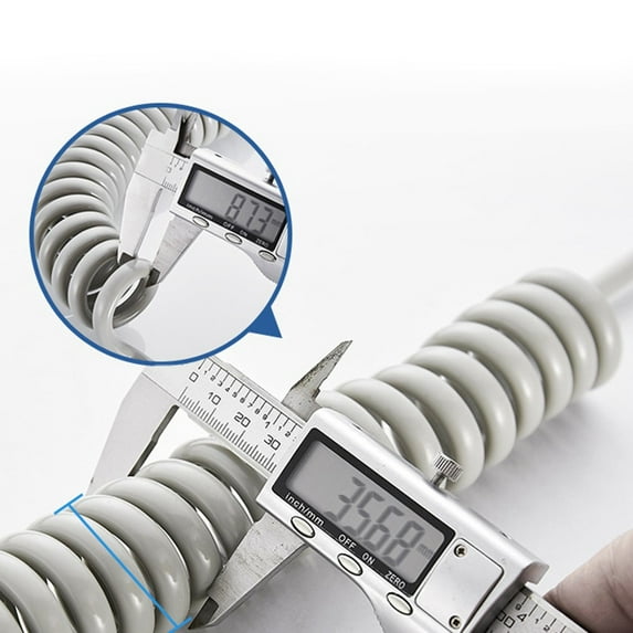 Spiral Spring Hose for Shower Head - , Space-saving, Easy to Install