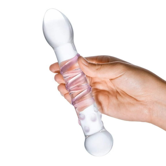 Spiral Staircase Full Tip Glass Dildo