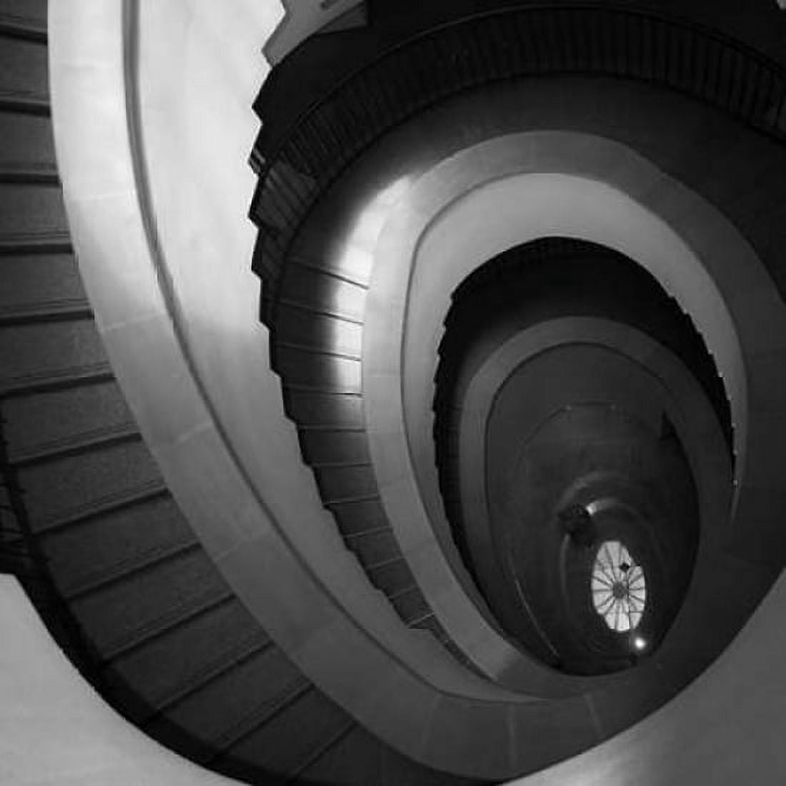 Spiral Staircase No 5 Canvas Art - PhotoINC Studio (24 x 24)