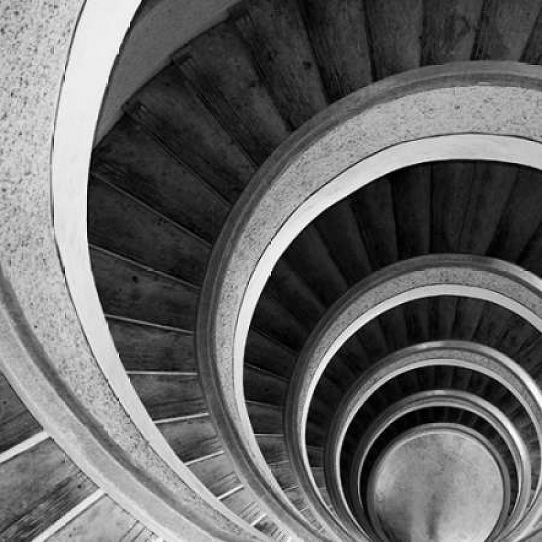 Spiral Staircase No 6 Canvas Art - PhotoINC Studio (24 x 24)