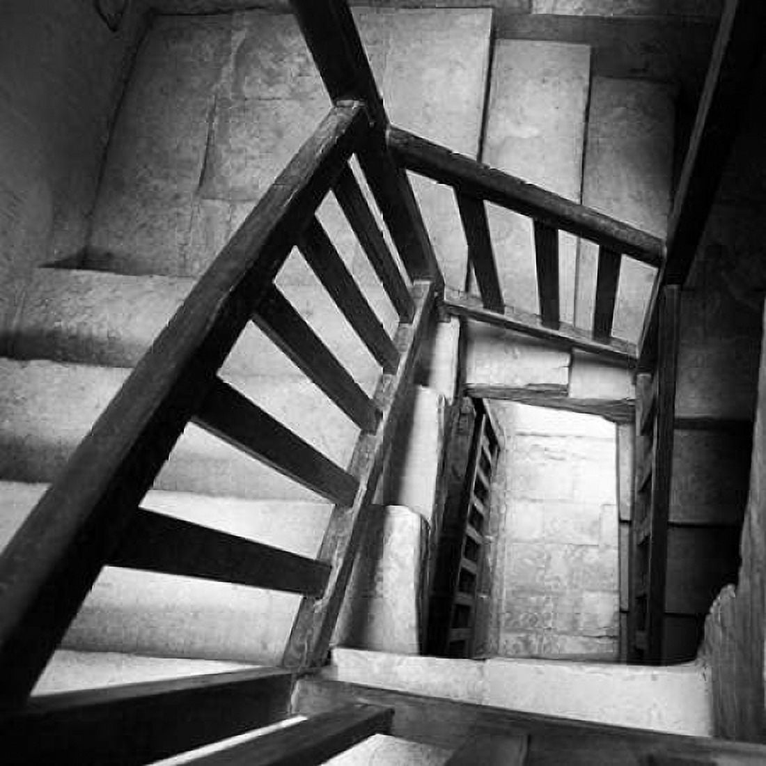 Spiral Staircase No 7 Canvas Art - PhotoINC Studio (24 x 24)