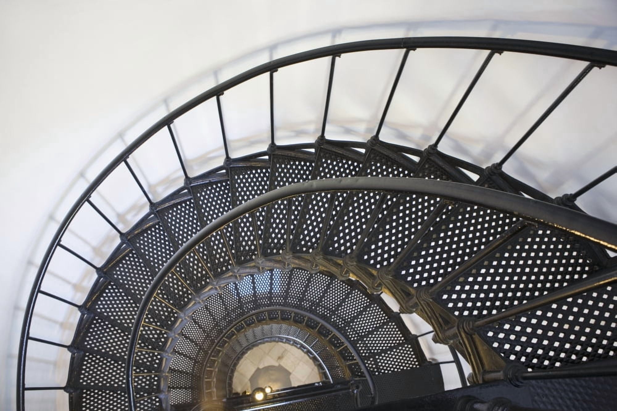 Spiral Stairway In Yaquina Head Lighthouse Oregon United States Of America Canvas Art - Michael Interisano Design Pics (38 x 24)