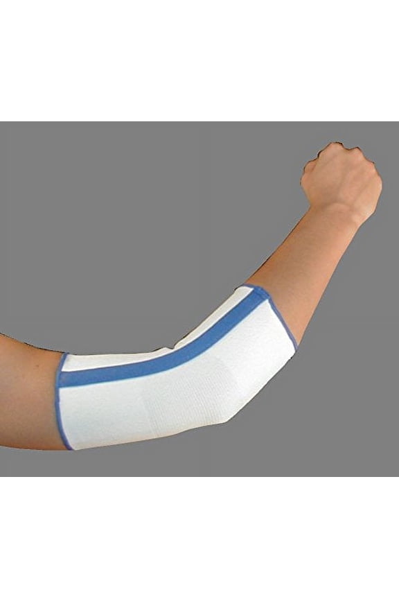 Slip On Spiral Stay Compression Elbow Brace: Supportive Relief for Elbow Injuries (Large, Black)