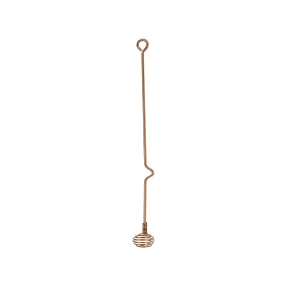 Spiral Stirring Rod 304 Stainless Steel Honey Dipper and Cocktail Swizzle Stick for Uniform Mixing of Cream Syrups and Beverages in Home Kitchens Bars and Coffee Shops