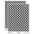 thumbnail image 1 of Spiral Swirl in Circle 200+ Round Stickers - Black - Matte Finish - 0.50" Size, 1 of 3