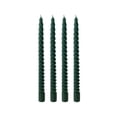 thumbnail image 1 of Spiral Taper Candles for Halloween and Holiday Home Decoration, Dripless Twisted Candlesticks for Dinner Party Green, 1 of 6