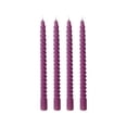 thumbnail image 1 of Spiral Taper Candles for Halloween and Holiday Home Decoration, Dripless Twisted Candlesticks for Dinner Party Purple, 1 of 6