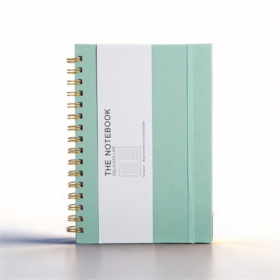 Spiral Thick Notebook,200 Pages Simple Cover for Work Office Home College Gift 6.29x8.66 Inch