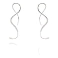 thumbnail image 1 of Spiral Threader Earrings 925 Sterling Silver Handmade Twisted Curved Pull Through Earrings, 1 of 6