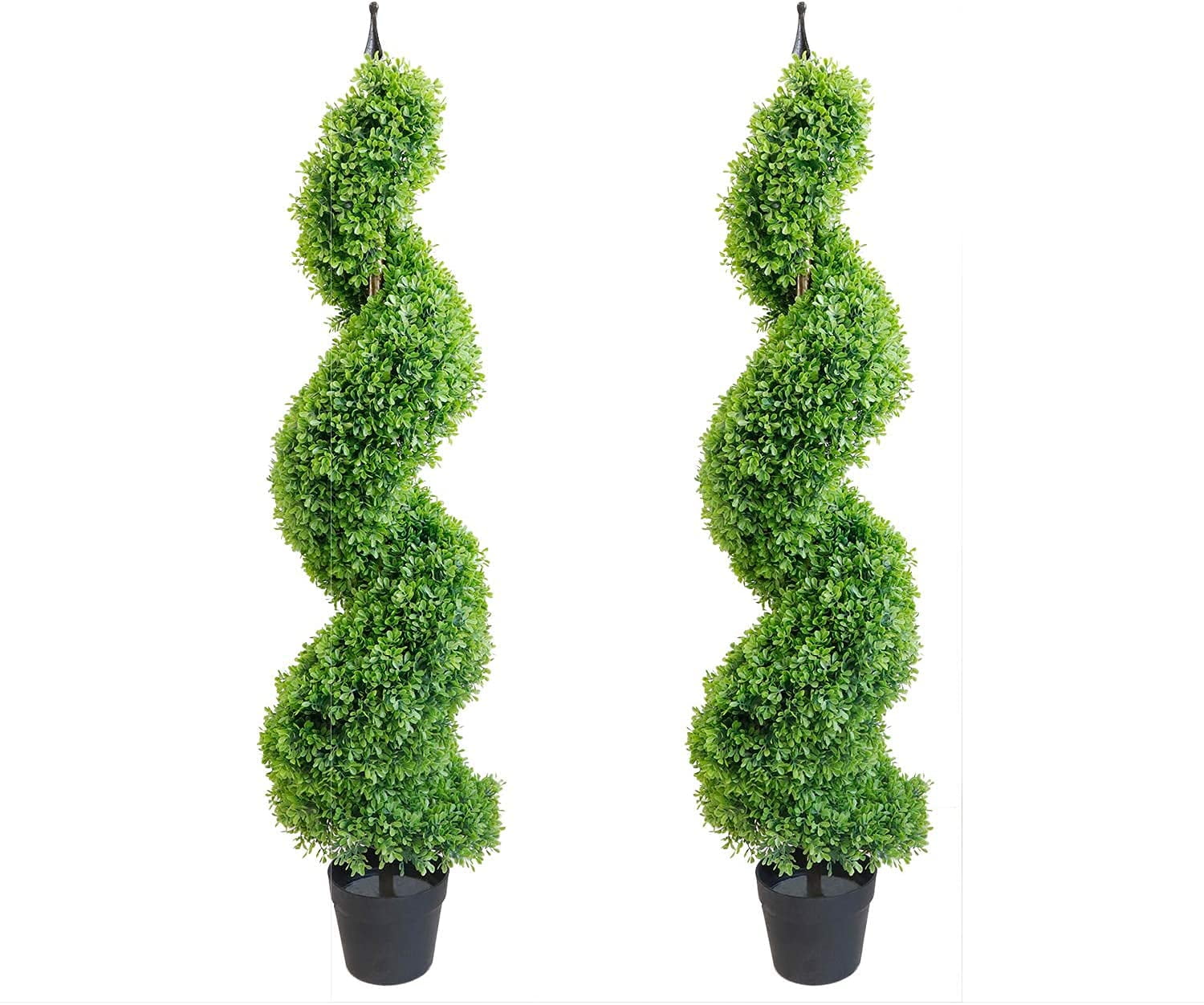 Spiral Topiary Artificial Cypress,Fake Trees for Outdoor and Indoor