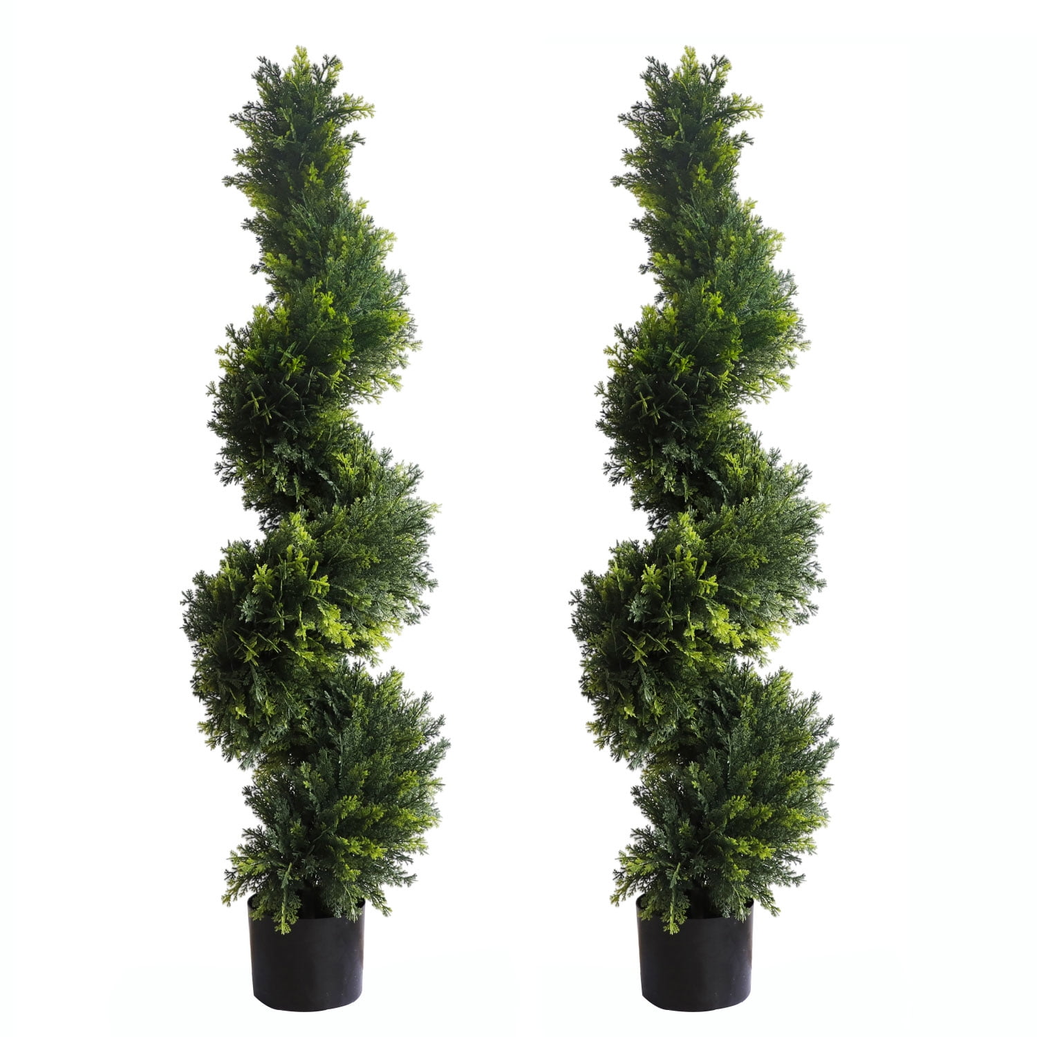 Spiral Topiary Trees, Artificial Ceder Tree Outdoor Cypress Spiral