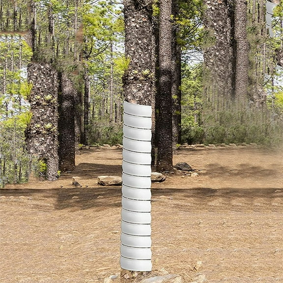 Spiral Tree Trunk ProtectorWrap 2 Sizes Diameter,Tree Guard Sleeve Easy to Use TreeBark Protectors Plant Cover for Patio,Porch,Yard,Landscaping,Easy Installation 1/2/3pcs