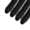 thumbnail image 1 of Spiral Tube Wrap 4Pcs Cable Management Sleeve 6.6ft 30mm ID Flexible PP Computer Wire Power Cable Gas Pipe Black, 1 of 5