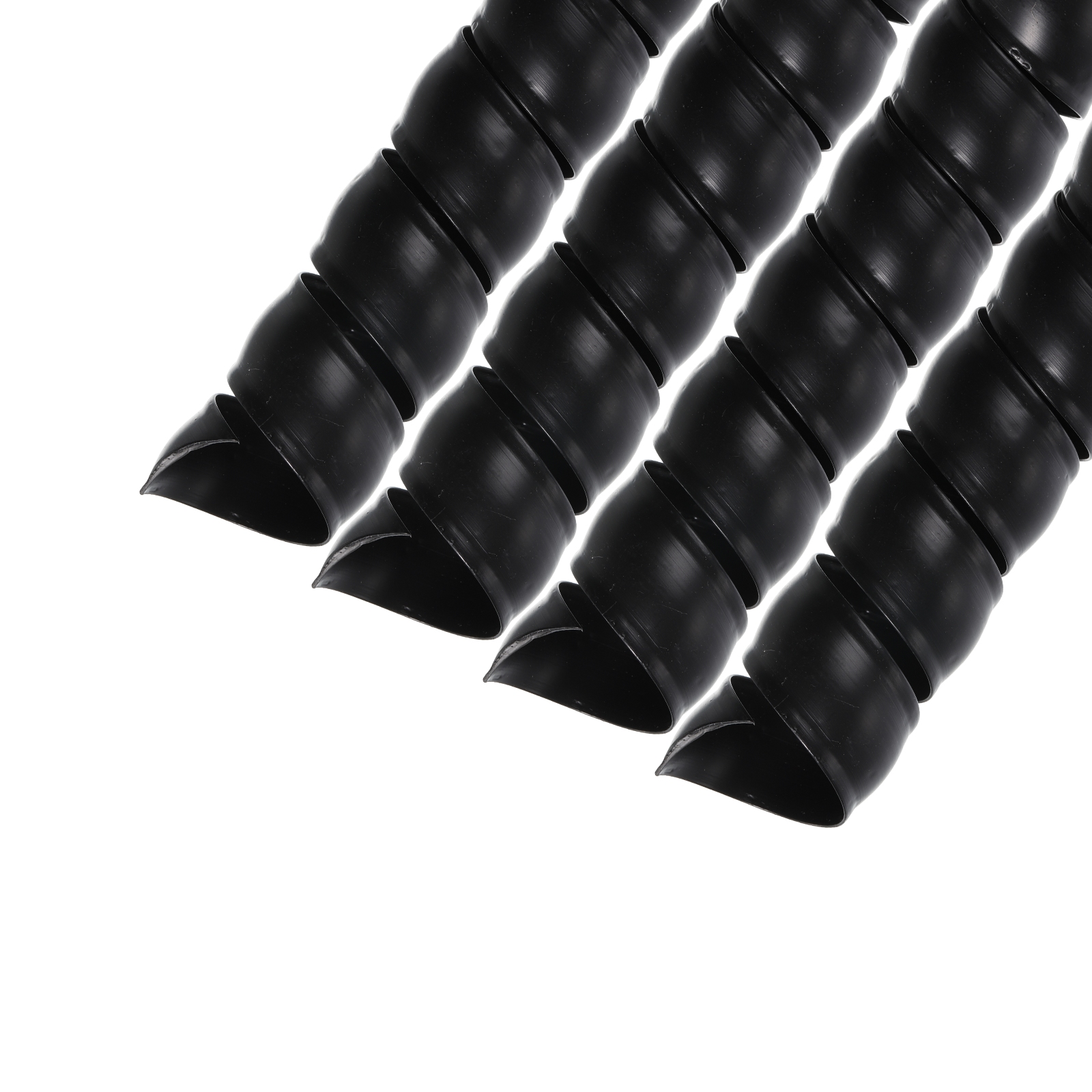 Spiral Tube Wrap 4Pcs Cable Management Sleeve 6.6ft 40mm ID Flexible PP ...