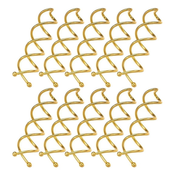 Spiral Twist Hair Pins (10-Pack) – Durable Non-scratch Corkscrew Design for Effortless Bun Hairstyles, Hair Clips Rotating Hairpin Hair Accessories Hair Curler DIY Hairpin Hair Curling Tool
