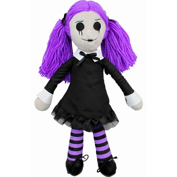 Spiral - Viola - The Goth Rag Doll - Collectable Soft Plush Doll -