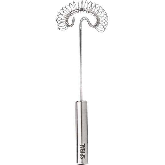 Spiral Whisk Stainless Steel 10 Sauce and Gravy Whisk for Cooking Blending Mixing Stirring Whipping Whisking and Egg Beating, Easy to Clean Dishwasher Safe Kitchen Flat Bottom Coil