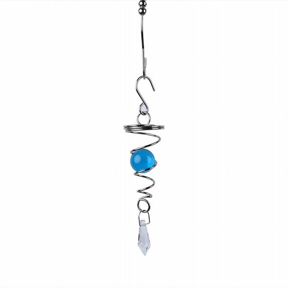 Spiral Wind Spinners With Crystal Ball Winds Chimes Garden Home Hanging Decor