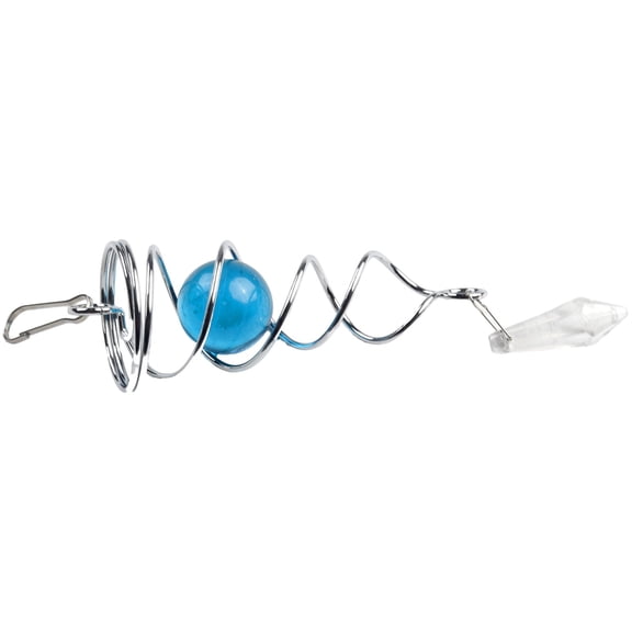 Spiral Wind Spinners with For Crystal Ball Winds Chimes Garden Home Hanging Decor Lake Blue Smile Home