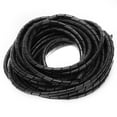 Spiral Wire Wrap Cord Flexible Cable Organizer Management Black Φ8mm 10