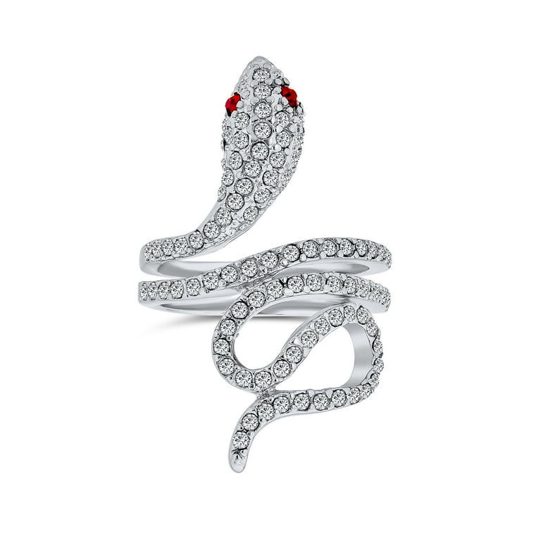 Red hot sale snake ring