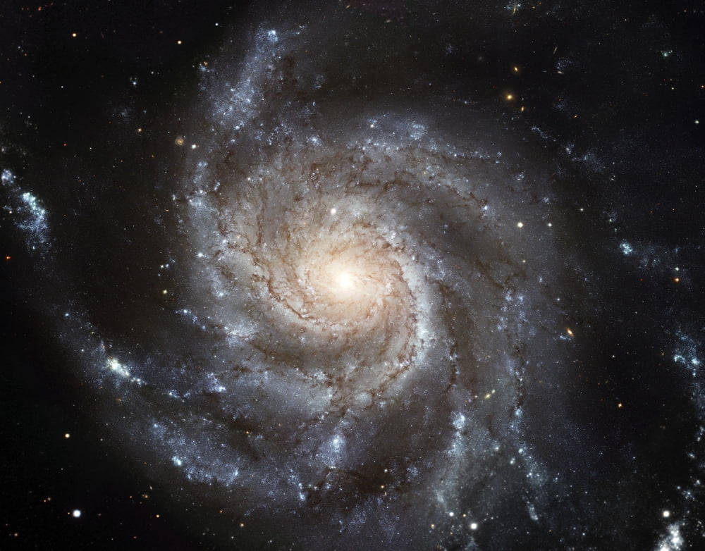Spiral galaxy Messier 101 Canvas Art - Stocktrek Images (31 x 25)