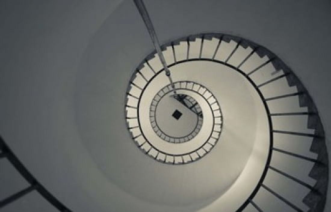 Spiral staircase in a lighthouse Cabo Santa Maria Lighthouse La Paloma Rocha Department Uruguay Canvas Art - Panoramic Images (24 x 16)