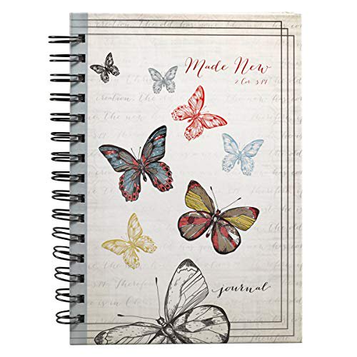 Pre-Owned Spiralbound Journal Butterflies 2 Cor 5:17 Lg Paperback