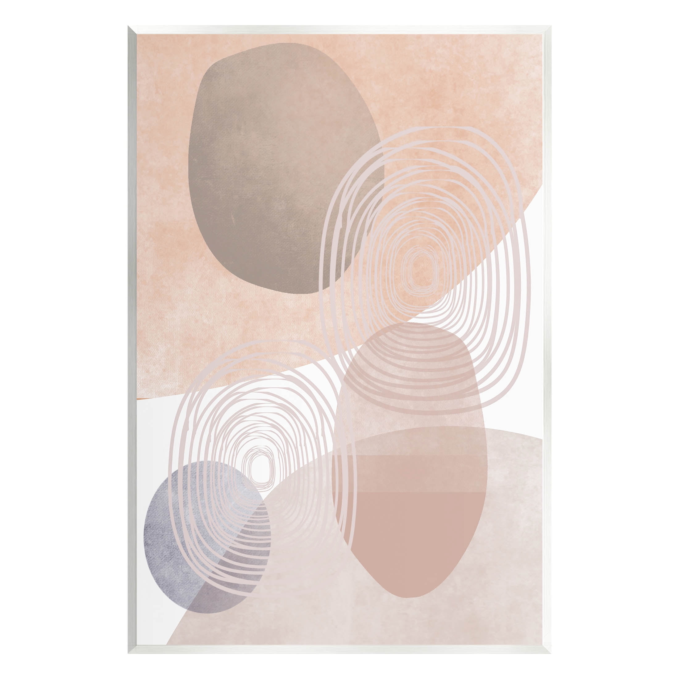 Spiraled Pastel Round Shapes Abstract Graphic Art Unframed Art Print Wall Art