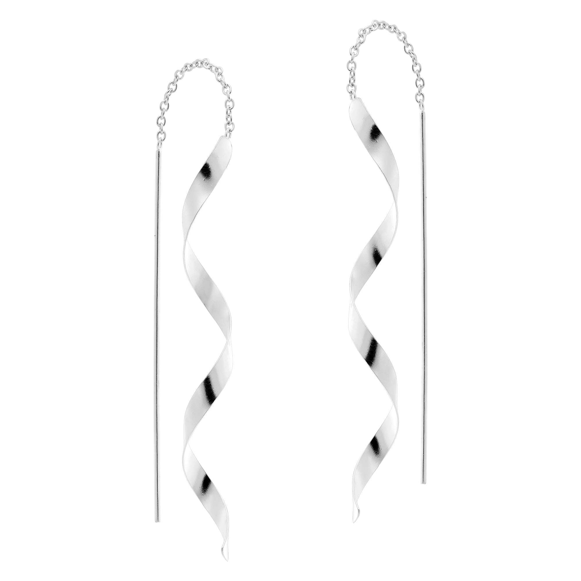 Sterling Silver Drop Slide Earrings Sterling Silver Drop Slide Earrings