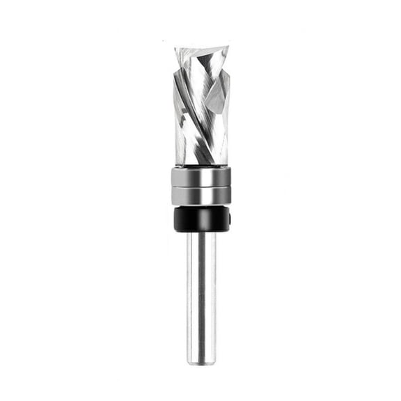 Spiraling Trim Router Bit For Woodworking Alloy Steel Cementite Flush Border Cutting And Chip Removal Consistent