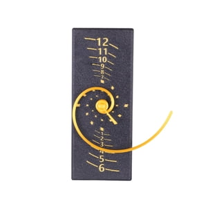 Spirals Fibonaccis Rectangular Wall Clock Combining Mathematical Aesthetic and Modern Styles for Decors
