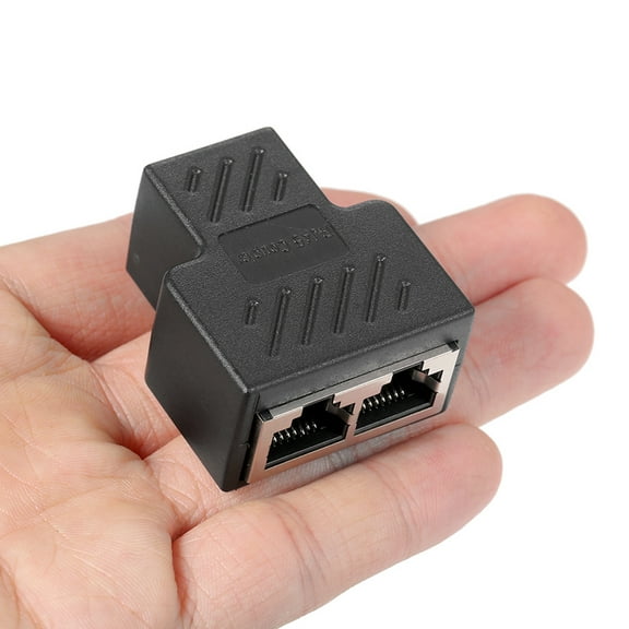 Spirastell Adapter,Female Cat 5/cat Rj45 Splitter Socket Splitter Hub 7 Lan Ethernet Lan Ethernet Cables Cat 5/cat 6/cat Pc Laptop Router Splitter Hub Pc Ethernet Cables Socket 1 To 2 5/cat 6/cat 7