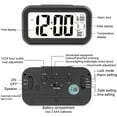thumbnail image 1 of Spirastell Alarm Clock,Temperature Snooze Button With Bedroom Kids Button OnBattery Operated Clock Snooze Button On Smart Alarm ClockBattery Operated Clock With Date And Temperature Dabey, 1 of 7