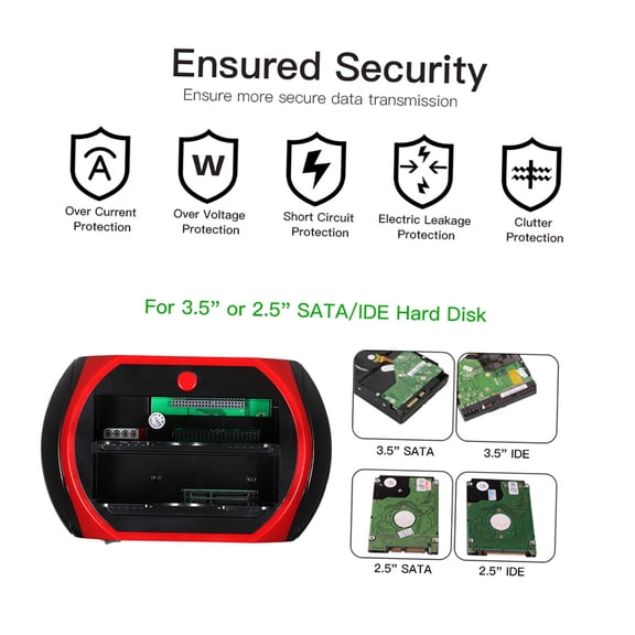 Spirastell HDD Docking Station,HDD Station 2.5 Inch 3.5 Inch /USB 2.0 Dual Drive Inch 3.5 Inch Dual Ha Dre HUIOP Station Base 2.5 Base 2.5 Inch