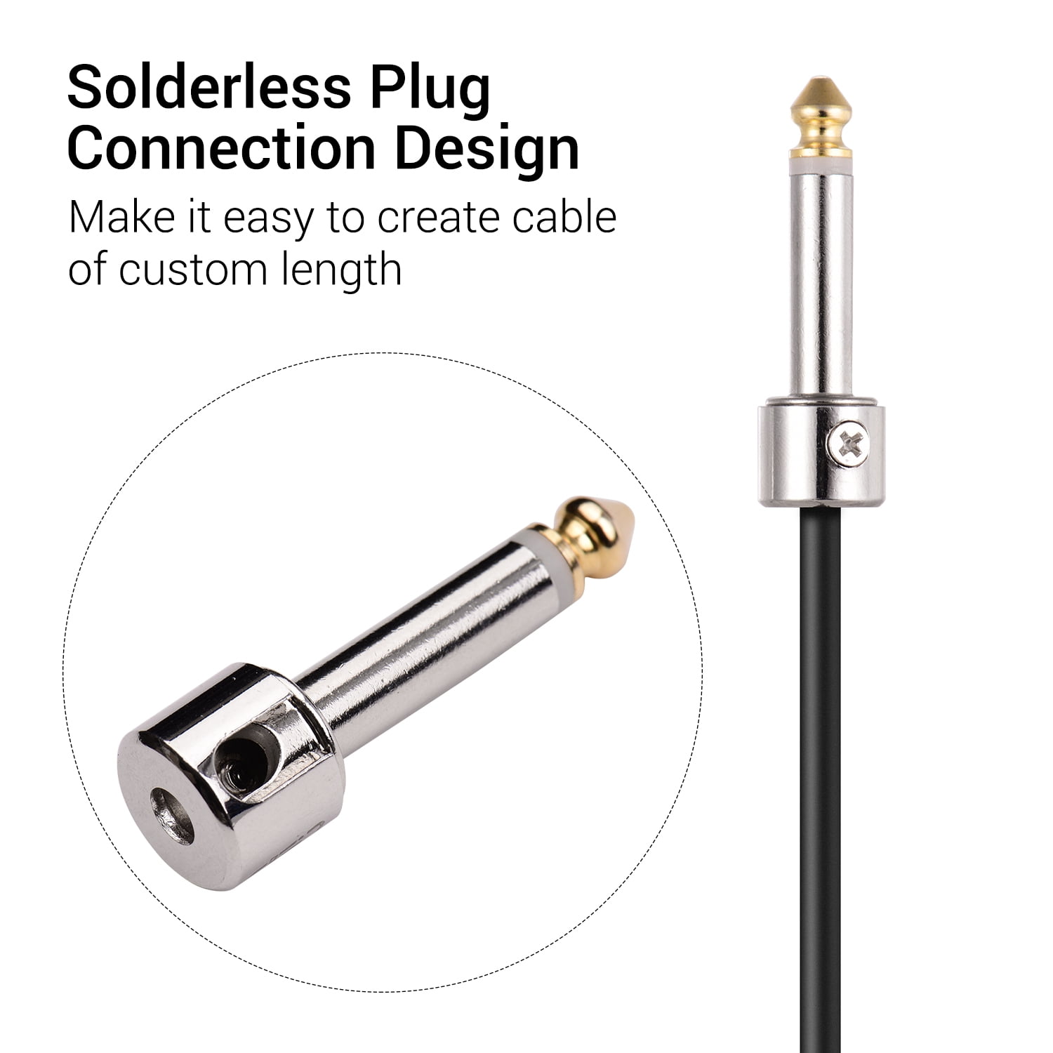 Spirastell Instrument Cable,Screwdriver Musical Cable Kit Diy