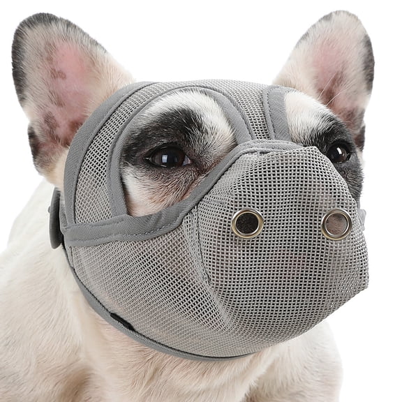 Spirastell Mesh Muzzle,Breathable Mesh Snout Solinder Small Medium Snout Air Mesh Breathable Wennzy Prevent Small Medium Muzzle Air Mesh