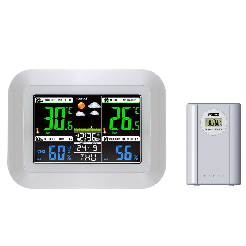 Spirastell Meteorological clock, Color Display Wireless Weather