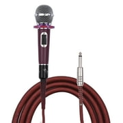 Spirastell Microphone,6.35mm Live 4.5m/15ft Cable 6.35mm Cable 6.35mm Wired Mic 4.5m/15ft Condenser Wired Mic Handheld Condenser Wired Handheld Wiredc 4.5m/15ft dsfen Handhe SIMBAE ERYUE