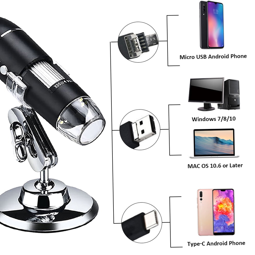 Spirastell Microscope,10Linux Win 7 8 Android Windows/xp Win Usb ...