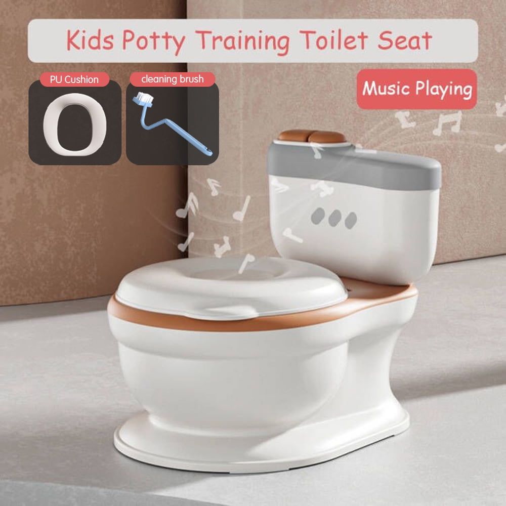 Spirastell Portable toi lets,Potty Seat Pad Wipe Music Toddlers Soft Potty Toilet Seat Toddlers