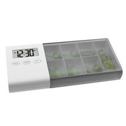 Spirastell Storage bag,Box Case Timer Pill Pill Timer Alarm Clock Pill Box Case dsfen Clock Reminder Medicine Alarm Clock Reminder PAPAPI Leeofty